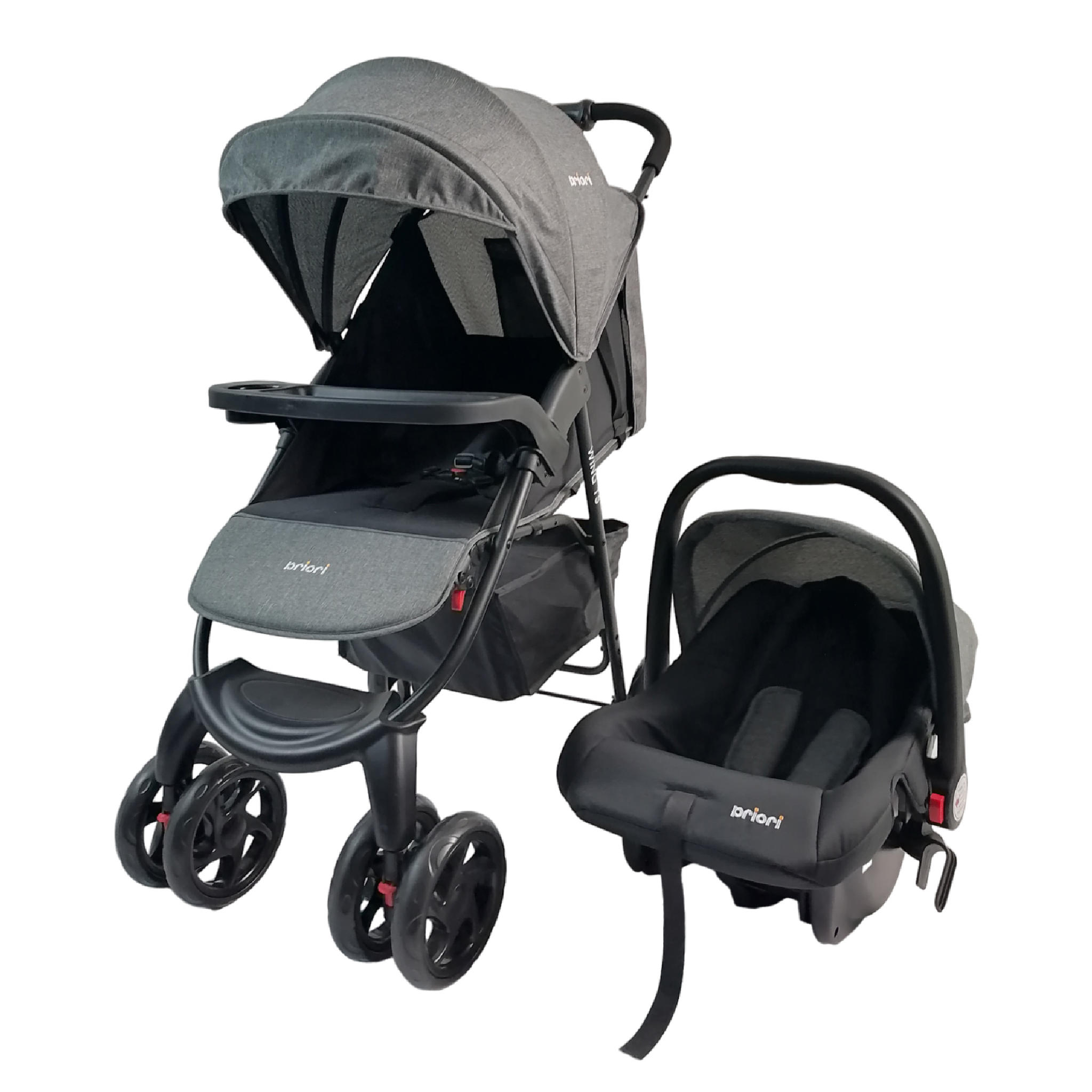 COCHE WINGS TRAVEL SYSTEM GRIS